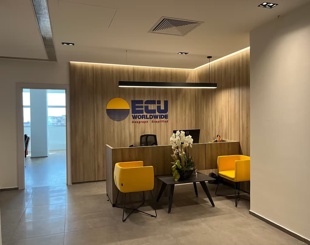 ECU Worldwide Türkiye ofisi - kurumsal iç mimarlık tasarımı