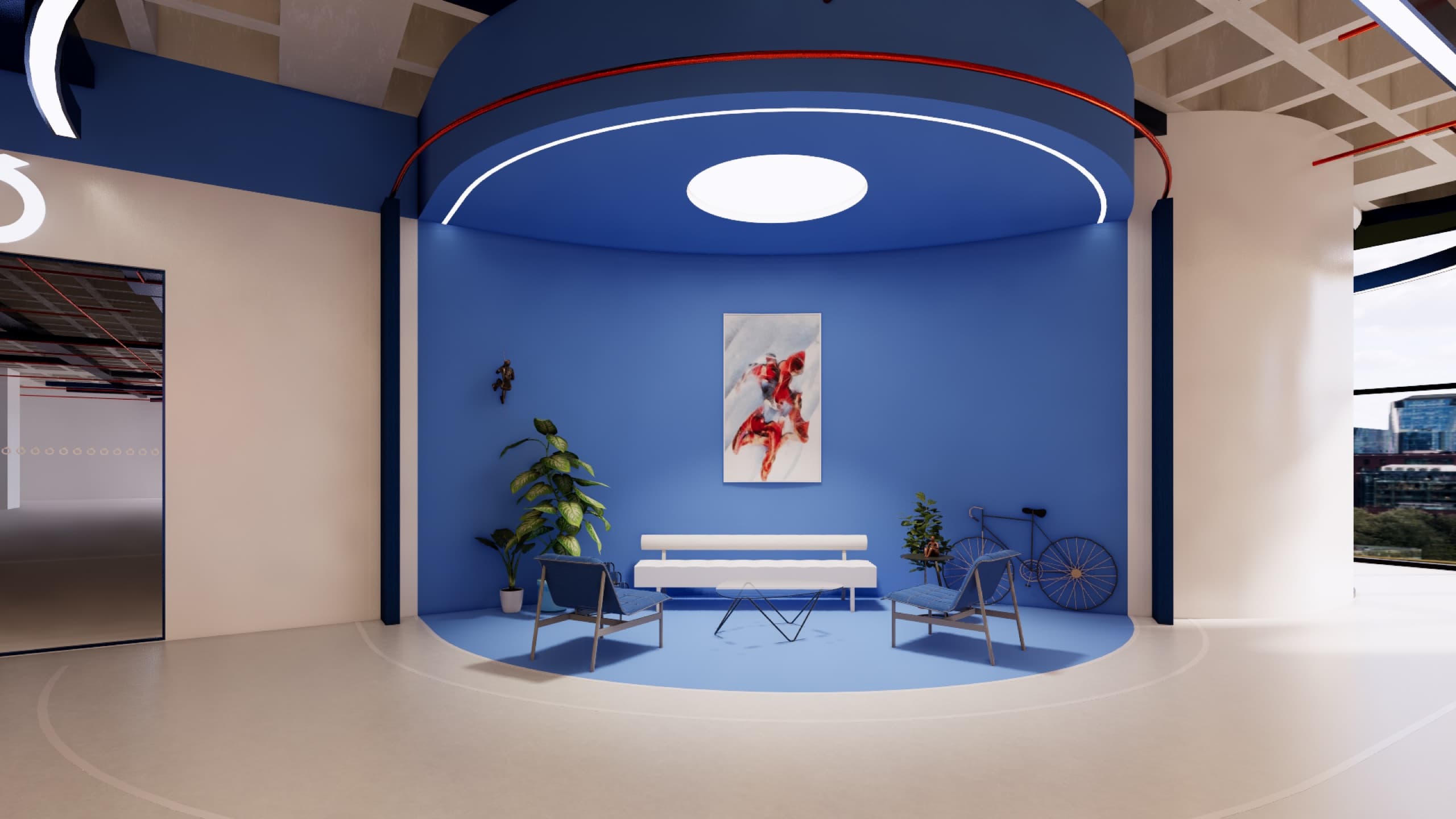 Designer studio room