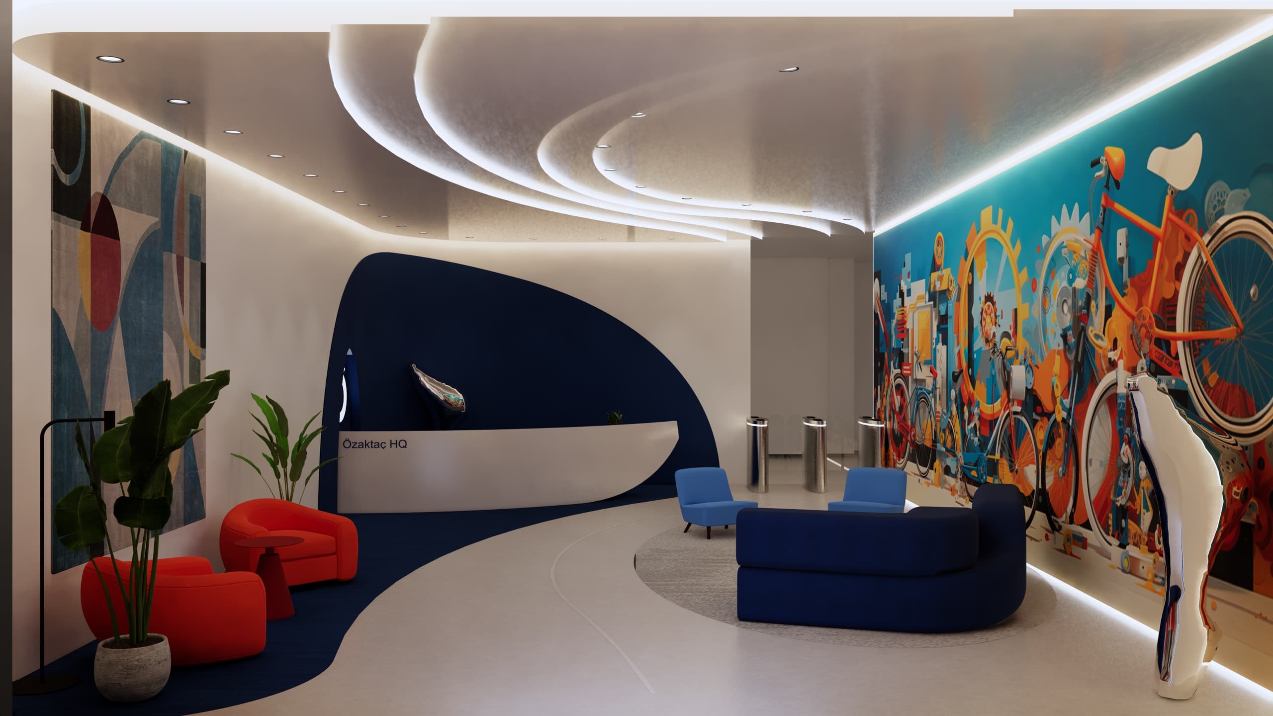 Reception waiting area