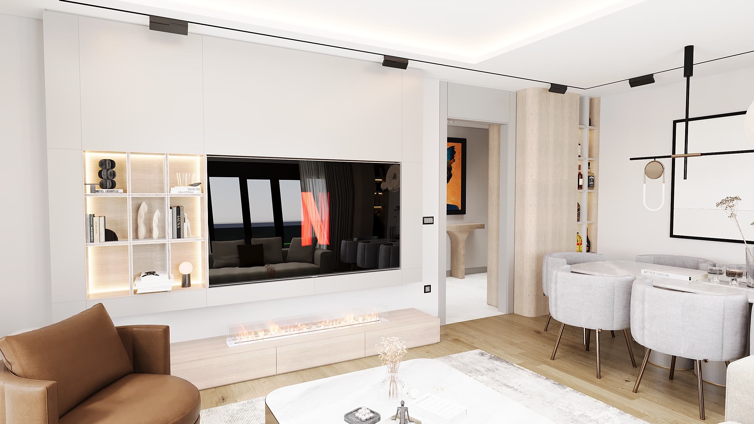 Wide overall living view
